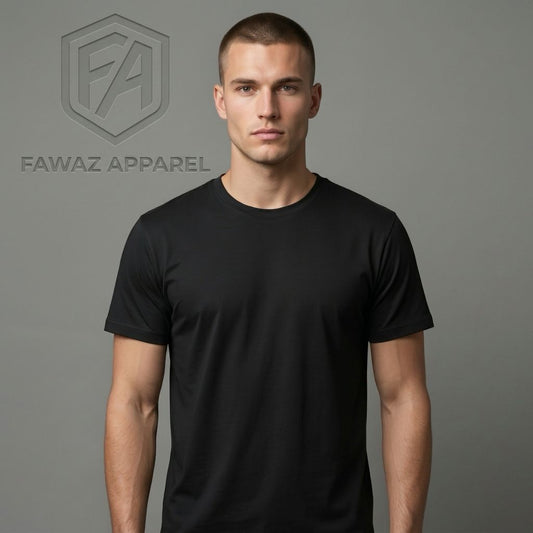 Essential Performance Crew Tee – Men’s Charcoal Grey Short Sleeve Athletic T-Shirt